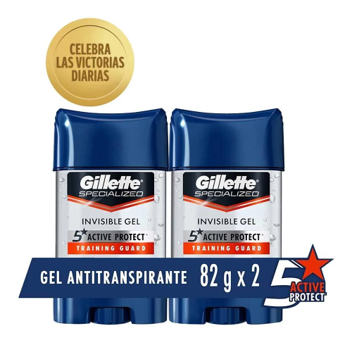 Desodorante en gel Gillette Training Guard  azul