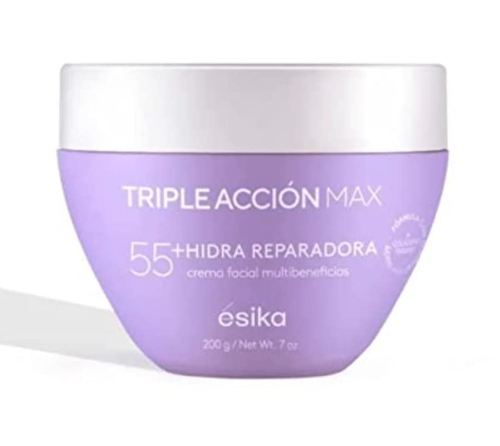 esika crema nutritiva de mas 55  hidra uphc de 200gr morada