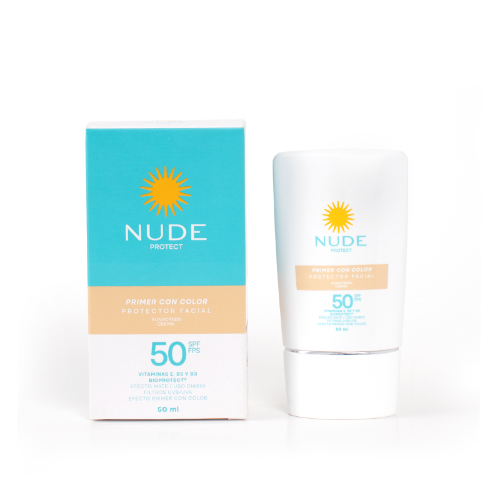 protector solar nude spf50 facial con color