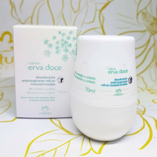 desodorante roll on  antianchas 70ml ervadoce  natura