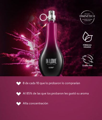 cyzone in love pass perfume femenino 50ml