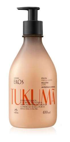 crema ekos pulpa tukuma de 400ml  natura envase original