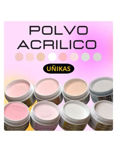 polvo acrilico de adoro  clear y pink