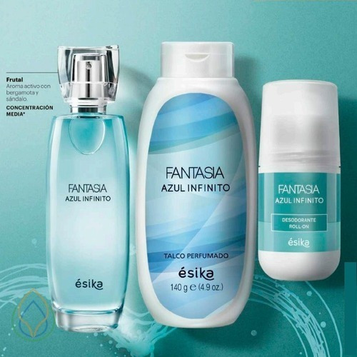 perfume fantasia femenino de esika azul de 50ml