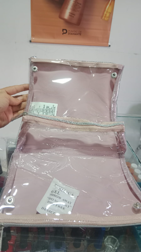 neceser viajero open rosado de cyzone