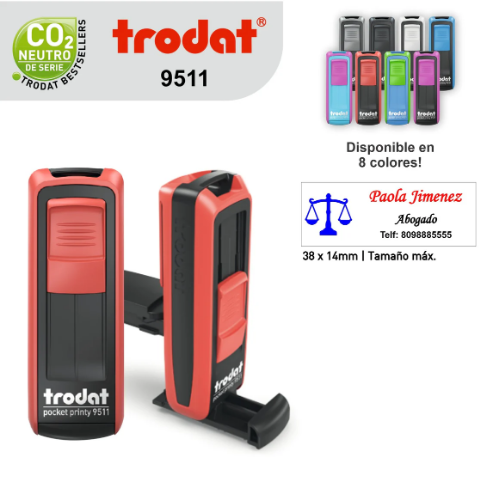CAJA DE SELLO AUTOMATICA TRODAT 9511