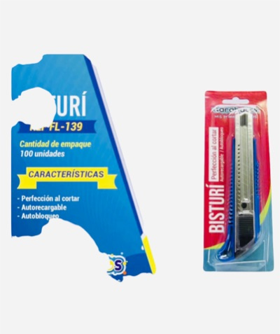 BISTURI ENCARTONADO GARABATOS  FL-139
