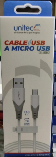 CABLE USB A MICRO USB UNITEC COD.120510