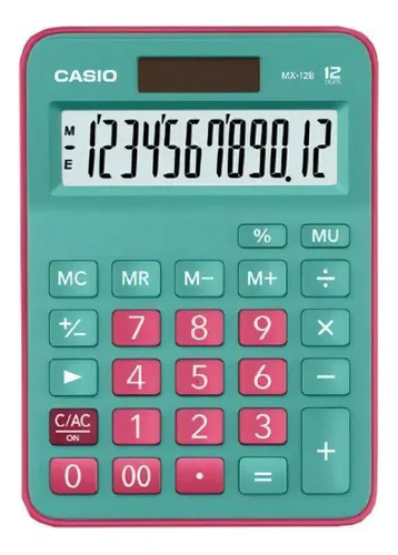 CALCULADORA CASIO 12 DIG VER-FUC GNRD