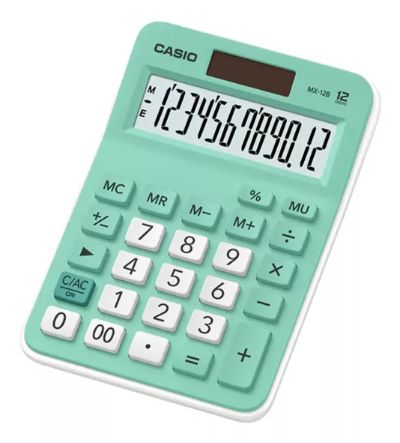 CALCULADORA CASIO 12 DIG VERDE GN
