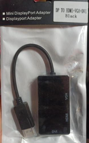 ADAPTADOR DISPLAY PORT  A HDMI -VGA -DVI