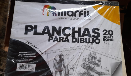 BLOCK DE DIBUJO CON PLANCHA