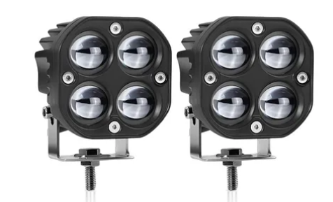 FARO CUADRADO LUPA 4LED