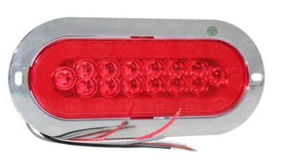 PLAFON OVALADO ROJO