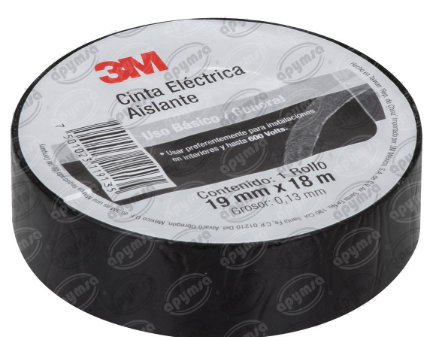 CINTA AISLANTE NEGRO 60 PIES CINTATEMFLEX 155 3M UU009442573
