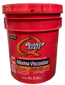 ACEITE QUAKER STATE 25W50 DIESEL CUBETA