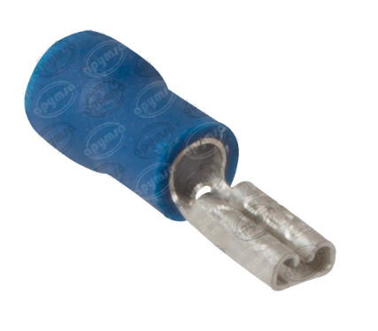 TERMINAL ENCHUFE CHICA HEMBRA AZUL