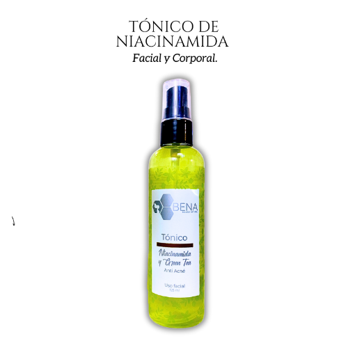 Tonico Facial Niacinamida Té Verde 125ml Bena
