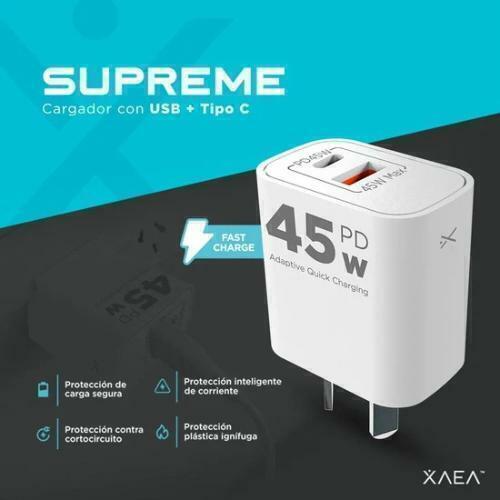 Cargador 220v XAEA SUPREME 45W