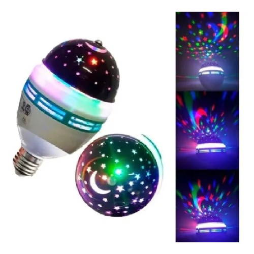 Foco LED Giratorio Estrellas
