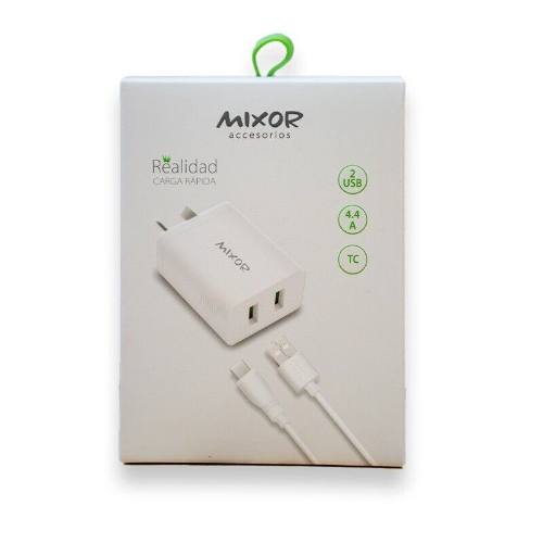 Cargador 220v Mixor Iphone 4.4A