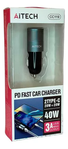 Cargador 12v Cabezal AITECH 40W