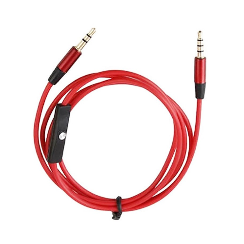 Cable Auxiliar de Audio 3.5 a 3.5 con Microfono