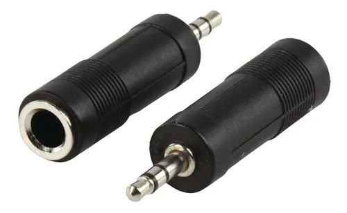 Adaptador Plug 6.5 Hembra a Plug 3.5 Macho