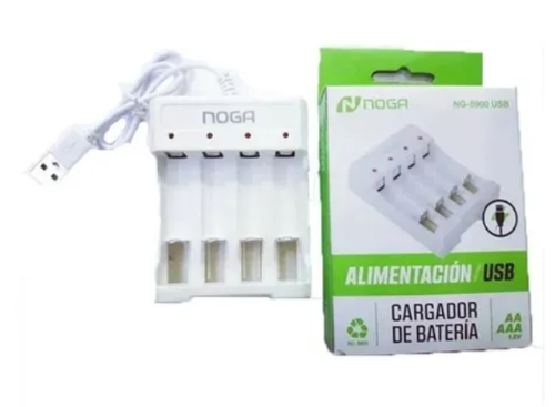Cargador Pila USB AA - AAA NOGA NG-5900