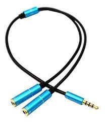 Adaptador Mini Plug 3.5 Macho a Doble hembra