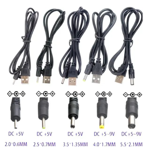 Cable USB Cargador DC Varios Velador - Parlantes - TVBOX