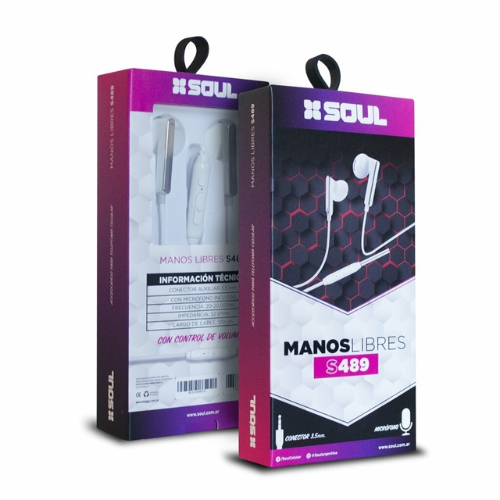 Auricular Manos Libres SOUL S489 3.5 Blanco