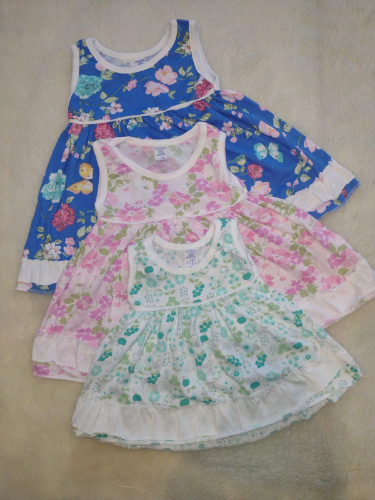 +PB0307 VESTIDO ALGODON FLOREADO BEBA "PAQUITOS"