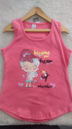 PB0086 MUSCULOSA MODAL BEBA ESTAMPADA