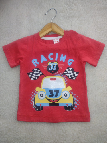 PB0049 REMERA MANGA CORTA ESTAMPADA BEBE