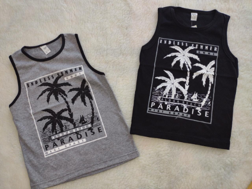 +PV0211 MUSCULOSA ALGODON ESTAMPADA SUMMER NENE "COOL KIDS"
