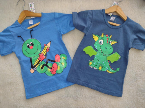 PB0318 REMERA MANGA CORTA BEBE "S.K"