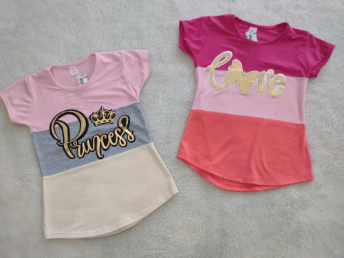 +PN0211 REMERA MODAL ESTAMPADO PRINCESS "COOL KIDS"