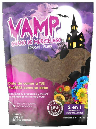 VAMP GUANO MURCIELAGO BOKASHI FLORA 800 ML