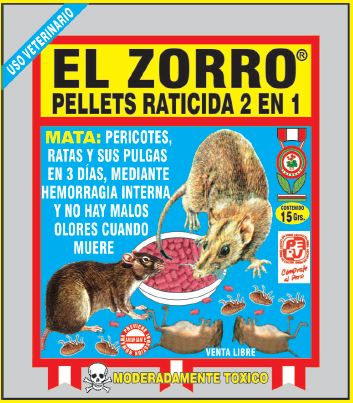 EL ZORRO PELLETS RATICIDA 2 EN 1 15GR