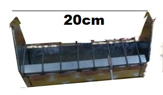 COMEDERO PARA PERICO COLGANTE CON REJILLA 20cm