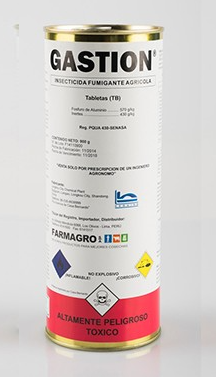 Gastion insecticida agricola Lata x 10 tubos x 10 tab