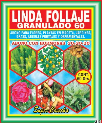 LINDA FOLLAJE GRANULADO 60 60GR