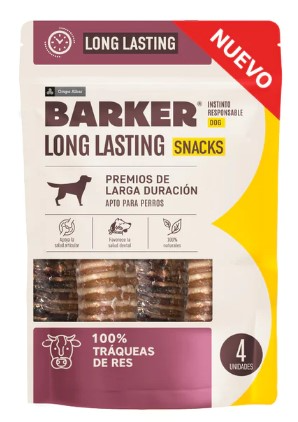 Long Lasting Snacks - Tráqueas de Res 4und barker