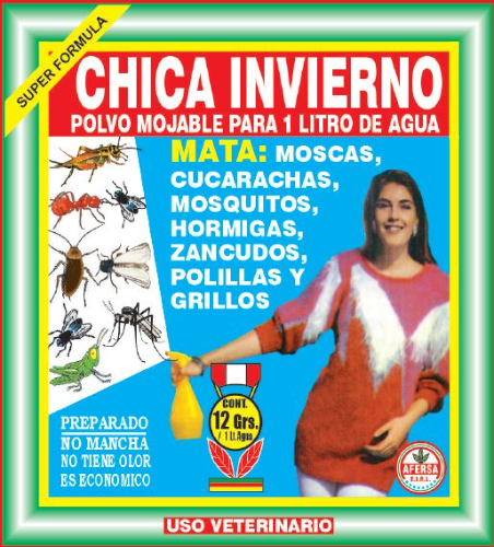 Mata todo polvo soluble  Chica Invierno 12gr