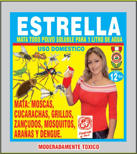 Mata todo polvo soluble Estrella 12gr