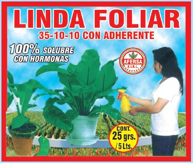 LINDA FOLIAR 35-10-10 CON ADHERENTE 25GR