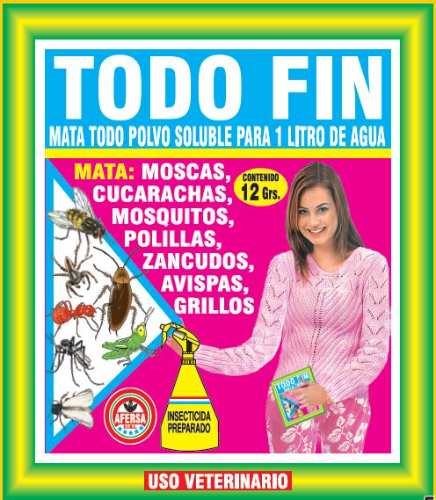 Mata todo polvo soluble Todo fino 12gr