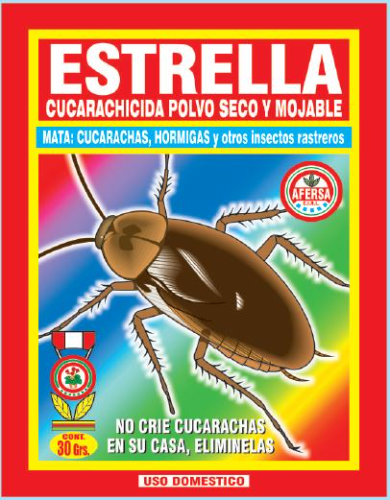 cucarachicida polvo soluble Estrella 30gr