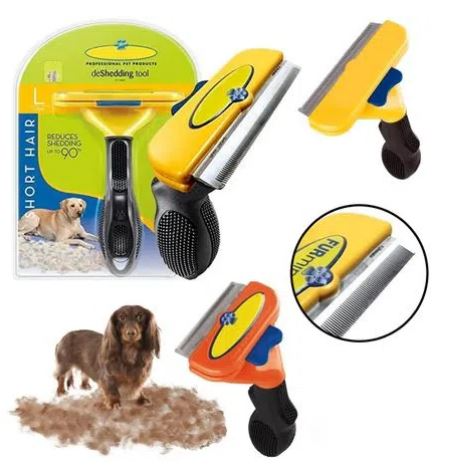 Cepillo Peine Deslanador Tipo Furminator Talla L Pelo Largo